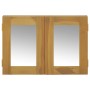 Solid teak wood furniture with mirror 60x10x40 cm by vidaXL, Lockers and storage cabinets - Ref: Foro24-338242, Price: 80,59 ...