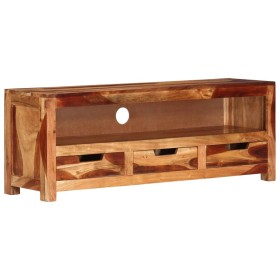 Mueble de TV madera maciza de acacia 110x30x40 cm de vidaXL, Muebles TV - Ref: Foro24-339508, Precio: 122,99 €, Descuento: %