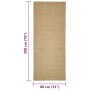 Natural sisal rug 80x200 cm by vidaXL, Rugs - Ref: Foro24-136306, Price: 92,66 €, Discount: %