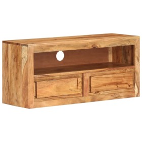 Mueble de TV madera maciza de acacia 88x30x40 cm de vidaXL, Muebles TV - Ref: Foro24-339513, Precio: 136,99 €, Descuento: %