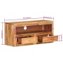 Solid acacia wood TV cabinet 88x30x40 cm by vidaXL, TV Furniture - Ref: Foro24-339513, Price: 136,14 €, Discount: %