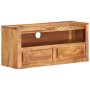 Solid acacia wood TV cabinet 88x30x40 cm by vidaXL, TV Furniture - Ref: Foro24-339513, Price: 136,14 €, Discount: %