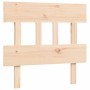 Estructura de cama con cabecero madera maciza 100x200 cm de vidaXL, Camas y somieres - Ref: Foro24-3193586, Precio: 91,99 €, ...