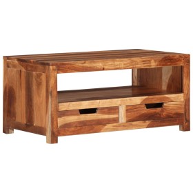 Mesa de centro de madera maciza de acacia 84x49x40 cm de vidaXL, Mesas de centro - Ref: Foro24-339509, Precio: 177,99 €, Desc...