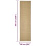 Alfombra de sisal natural 80x300 cm de vidaXL, Alfombras - Ref: Foro24-136308, Precio: 137,36 €, Descuento: %