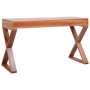 Escritorio ordenador madera maciza caoba natural 115x47x77 cm de vidaXL, Escritorios - Ref: Foro24-337083, Precio: 196,82 €, ...