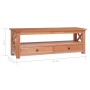 Solid mahogany wood TV cabinet 115x30x40 cm by vidaXL, TV Furniture - Ref: Foro24-337081, Price: 144,60 €, Discount: %