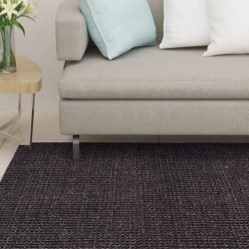 Black natural sisal rug 80x250 cm by vidaXL, Rugs - Ref: Foro24-136325, Price: 103,99 €, Discount: %