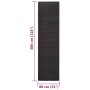 Alfombra de sisal natural negro 80x300 cm de vidaXL, Alfombras - Ref: Foro24-136326, Precio: 104,93 €, Descuento: %