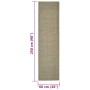 Alfombra de sisal natural verde 66x250 cm de vidaXL, Alfombras - Ref: Foro24-136373, Precio: 72,99 €, Descuento: %