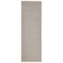 Alfombra de sisal natural color arena 66x200 cm de vidaXL, Alfombras - Ref: Foro24-136354, Precio: 55,68 €, Descuento: %