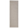 Alfombra de sisal natural color arena 80x250 cm de vidaXL, Alfombras - Ref: Foro24-136361, Precio: 83,55 €, Descuento: %