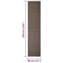 Alfombra de sisal natural marrón 80x350 cm de vidaXL, Alfombras - Ref: Foro24-136345, Precio: 113,51 €, Descuento: %