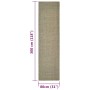 Alfombra de sisal natural verde 80x300 cm de vidaXL, Alfombras - Ref: Foro24-136380, Precio: 133,66 €, Descuento: %