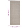 Sand-colored natural sisal rug 80x200 cm by vidaXL, Rugs - Ref: Foro24-136360, Price: 70,82 €, Discount: %