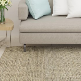 Alfombra de sisal natural gris taupe 66x100 cm de vidaXL, Alfombras - Ref: Foro24-136370, Precio: 38,99 €, Descuento: %