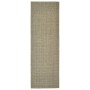 Alfombra de sisal natural verde 66x200 cm de vidaXL, Alfombras - Ref: Foro24-136372, Precio: 58,87 €, Descuento: %