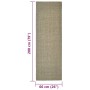 Alfombra de sisal natural verde 66x200 cm de vidaXL, Alfombras - Ref: Foro24-136372, Precio: 58,87 €, Descuento: %