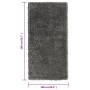 Anthracite gray long pile rug 100x200 cm 50 mm by vidaXL, Rugs - Ref: Foro24-340023, Price: 57,91 €, Discount: %