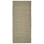 Alfombra de sisal natural gris taupe 66x150 cm de vidaXL, Alfombras - Ref: Foro24-136371, Precio: 49,25 €, Descuento: %