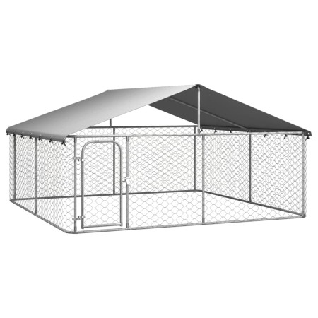 Außenzwinger mit Dach 300x300x150 cm von vidaXL, Hundehütten und Zäune - Ref: Foro24-171501, Preis: 172,46 €, Rabatt: %