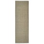 Alfombra de sisal natural verde 80x250 cm de vidaXL, Alfombras - Ref: Foro24-136379, Precio: 88,33 €, Descuento: %