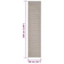 Sand-colored natural sisal rug 80x350 cm by vidaXL, Rugs - Ref: Foro24-136363, Price: 117,81 €, Discount: %