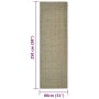 Alfombra de sisal natural verde 80x250 cm de vidaXL, Alfombras - Ref: Foro24-136379, Precio: 88,33 €, Descuento: %