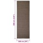 Alfombra de sisal natural marrón 100x300 cm de vidaXL, Alfombras - Ref: Foro24-136350, Precio: 128,99 €, Descuento: %