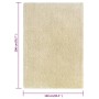 Beige long pile rug 140x200 cm 50 mm by vidaXL, Rugs - Ref: Foro24-340037, Price: 75,02 €, Discount: %