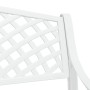 White cast aluminum garden bench 102 cm by vidaXL, garden benches - Ref: Foro24-317746, Price: 260,08 €, Discount: %