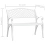 Banco de jardín de aluminio fundido blanco 102 cm de vidaXL, Bancos de jardín - Ref: Foro24-317746, Precio: 260,08 €, Descuen...