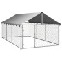 Outdoor kennel with roof 400x200x150 cm by vidaXL, Dog kennels and fences - Ref: Foro24-171499, Price: 166,99 €, Discount: %