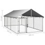 Outdoor kennel with roof 400x200x150 cm by vidaXL, Dog kennels and fences - Ref: Foro24-171499, Price: 166,99 €, Discount: %