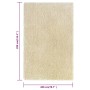 Beige long pile rug 200x290 cm 50 mm by vidaXL, Rugs - Ref: Foro24-340039, Price: 168,57 €, Discount: %