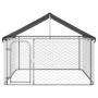 Outdoor dog kennel with a roof 200x200x150 cm by vidaXL, Dog kennels and fences - Ref: Foro24-171498, Price: 117,52 €, Discou...