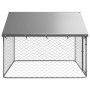 Outdoor dog kennel with a roof 200x200x150 cm by vidaXL, Dog kennels and fences - Ref: Foro24-171498, Price: 117,52 €, Discou...