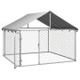 Outdoor dog kennel with a roof 200x200x150 cm by vidaXL, Dog kennels and fences - Ref: Foro24-171498, Price: 117,52 €, Discou...