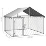 Outdoor dog kennel with a roof 200x200x150 cm by vidaXL, Dog kennels and fences - Ref: Foro24-171498, Price: 117,52 €, Discou...