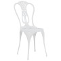 Bistro table and chairs 3 pieces cast aluminum white by vidaXL, Garden sets - Ref: Foro24-317752, Price: 203,12 €, Discount: %