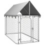 Outdoor kennel with roof 200x100x150 cm by vidaXL, Dog kennels and fences - Ref: Foro24-171496, Price: 99,83 €, Discount: %