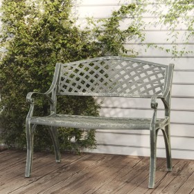 Green cast aluminum garden bench 102 cm by vidaXL, garden benches - Ref: Foro24-317745, Price: 254,49 €, Discount: %