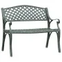 Banco de jardín de aluminio fundido verde 102 cm de vidaXL, Bancos de jardín - Ref: Foro24-317745, Precio: 226,32 €, Descuent...