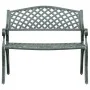 Banco de jardín de aluminio fundido verde 102 cm de vidaXL, Bancos de jardín - Ref: Foro24-317745, Precio: 226,32 €, Descuent...