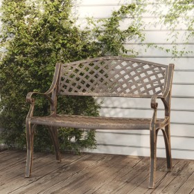 Bronze cast aluminum garden bench 102 cm by vidaXL, garden benches - Ref: Foro24-317747, Price: 248,99 €, Discount: %