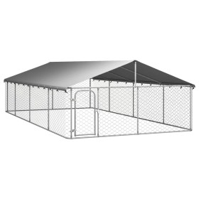 Outdoor kennel with roof 600x300x150 cm by vidaXL, Dog kennels and fences - Ref: Foro24-171502, Price: 249,51 €, Discount: %