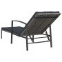 Sun loungers with small table, 2 units, synthetic gray rattan by vidaXL, Loungers - Ref: Foro24-317639, Price: 183,22 €, Disc...