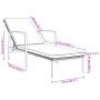 Sun loungers with small table, 2 units, synthetic gray rattan by vidaXL, Loungers - Ref: Foro24-317639, Price: 183,22 €, Disc...