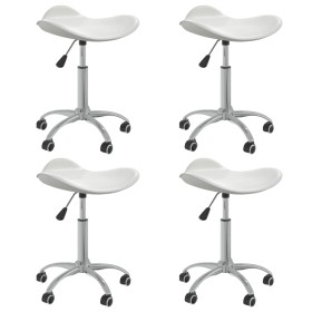 Swivel dining chairs 4 units white synthetic leather by vidaXL, dining chairs - Ref: Foro24-3088535, Price: 118,99 €, Discoun...