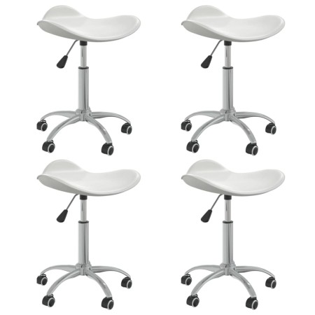 Swivel dining chairs 4 units white synthetic leather by vidaXL, dining chairs - Ref: Foro24-3088535, Price: 118,28 €, Discoun...